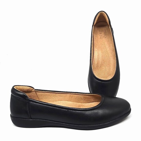 Naturalizer Flexy Black Round Toe Ballet Flats Women's Size 10 - Picture 1 of 12